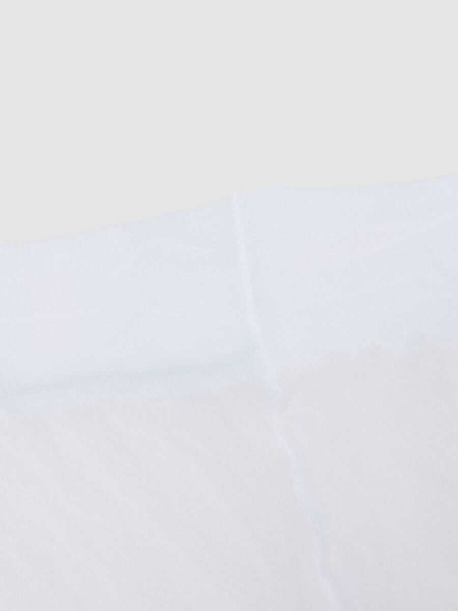 Girls' White Tights with Floral Texture_1