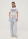 White stretch cotton jersey T-shirt with print, regular fit_1