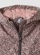 Rosa wattierte Jacke mit Kapuze und Animal-Print f&uuml;r M&auml;dchen_2