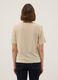 Beige viscose-blend short-sleeve T-shirt, regular fit_3