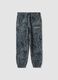 Graue Jogginghose aus Baumwollmischung mit Comfort Fit_0