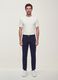 Blue pure cotton five-pocket trousers_0