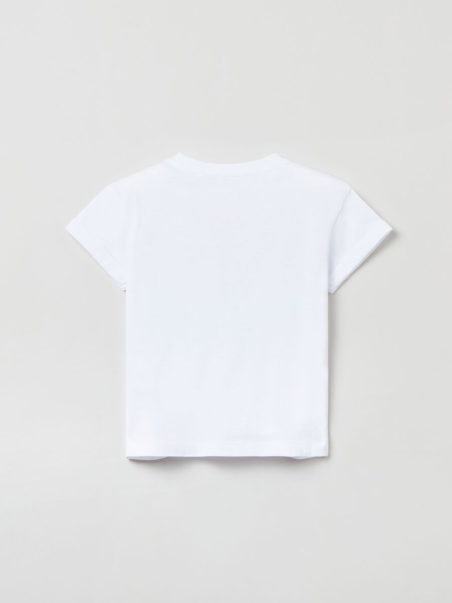Camiseta de algodón con estampado con purpurina_1