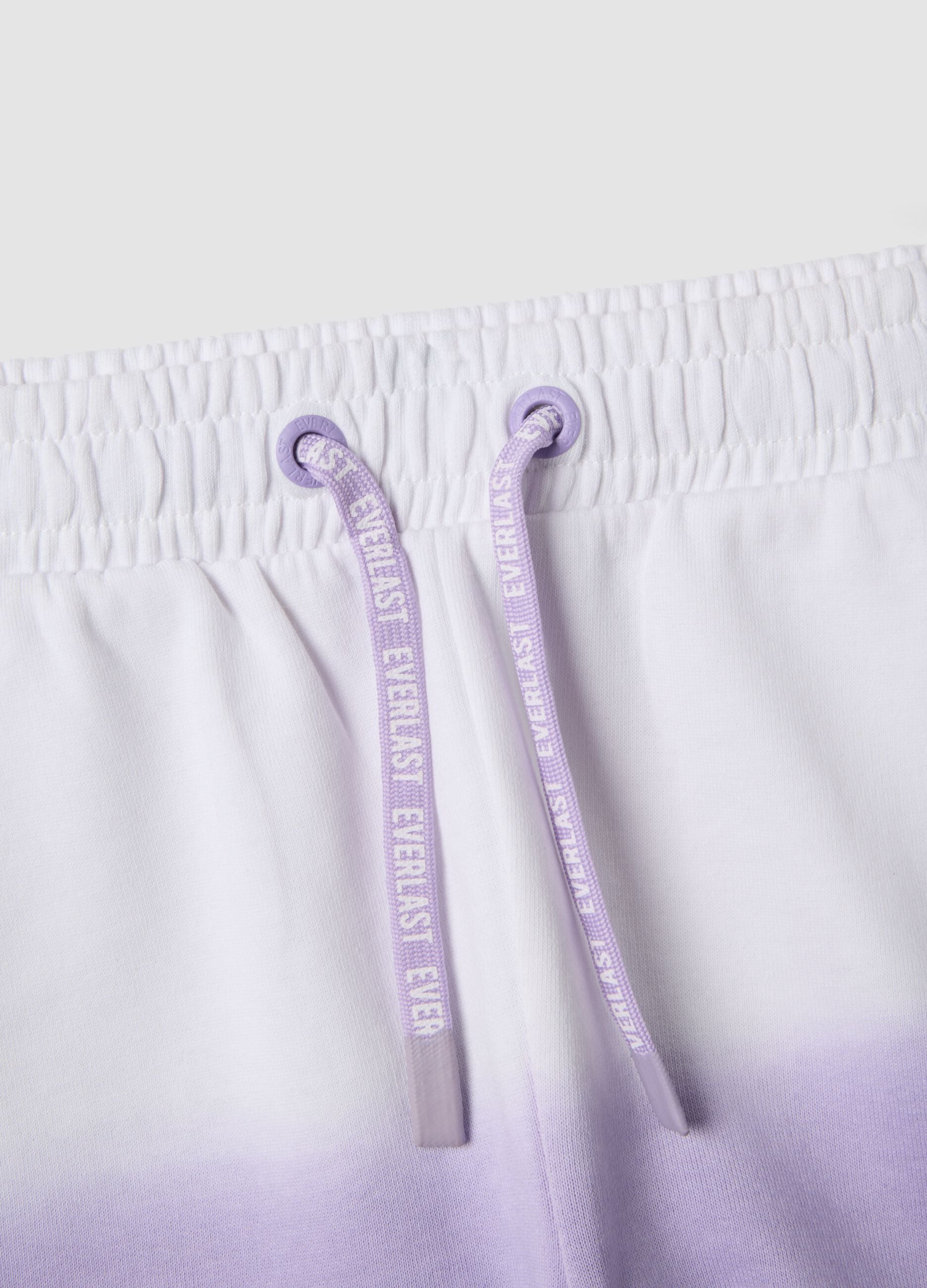 Short viola in misto cotone con vita elasticizzata per bambina regular fit