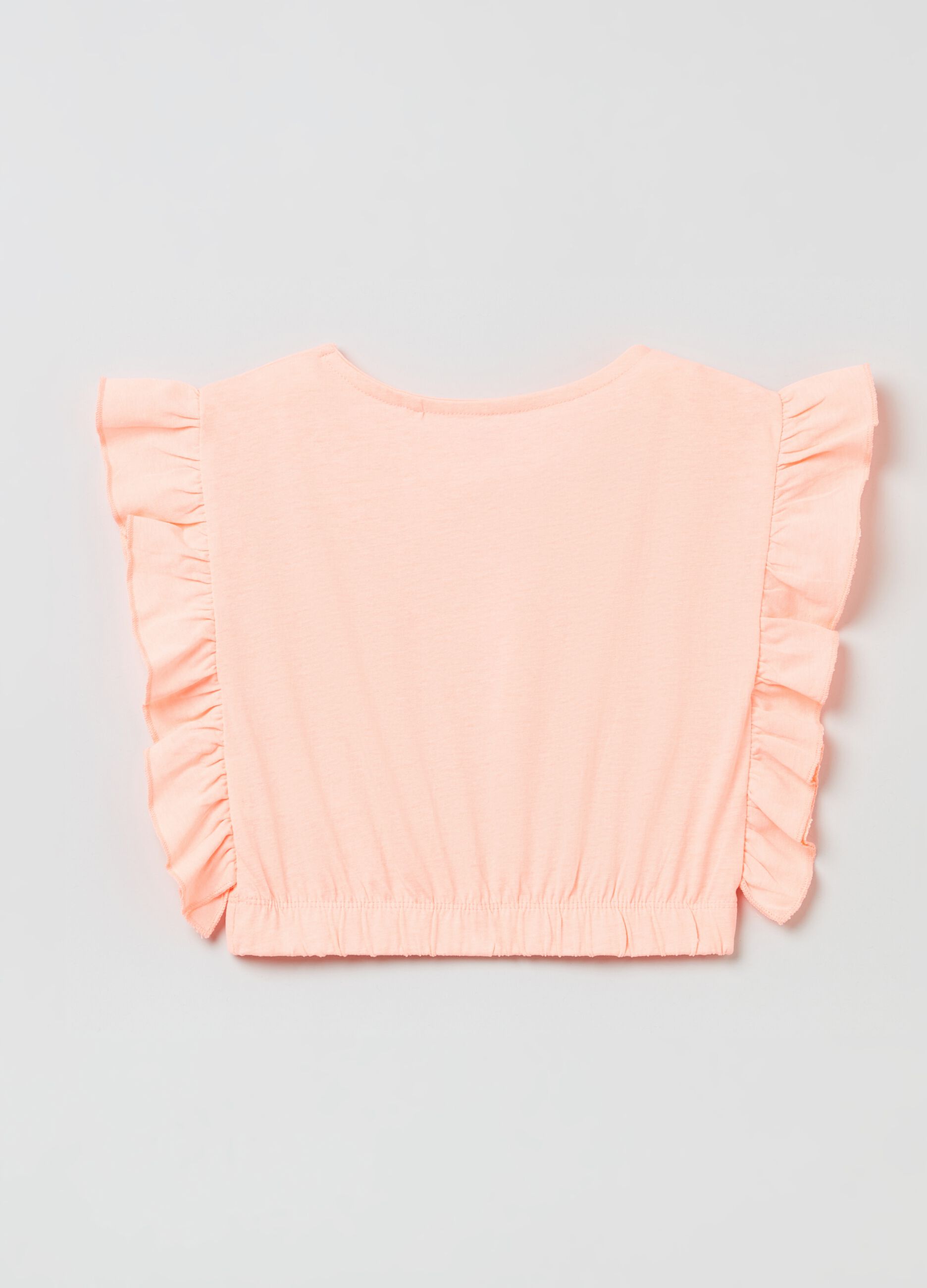 Tank top with frills