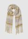 Multicolour Checkered Scarf with Fringe_0