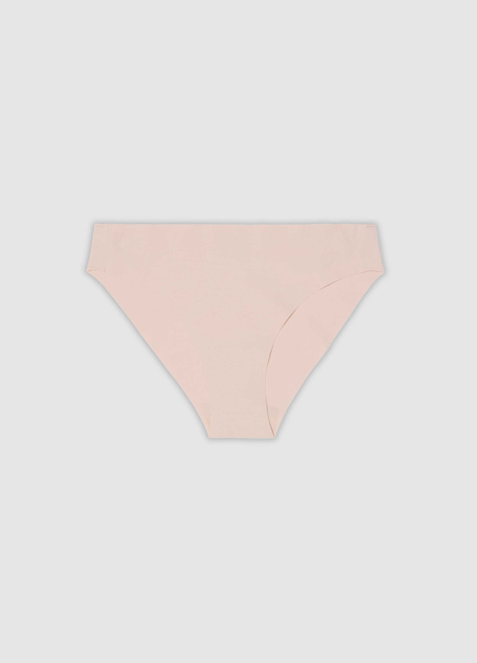 Rosa Slips aus elastischer Bio-Baumwolle