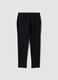 Pantaloni formali neri in viscosa elasticizzata slim fit_6