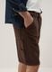 Braune Bermuda-Shorts aus reiner Baumwolle_3