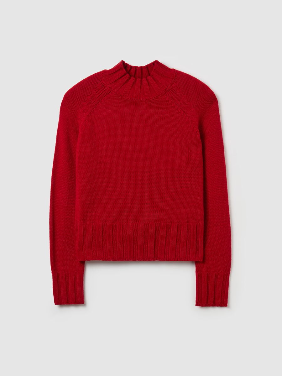 Knitted top with mock neck_4