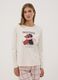 Pink pure organic cotton crew-neck pyjamas_1