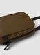 Brown water-repellent crossbody pouch with zip_1