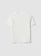 T-shirt branca justa em algod&atilde;o el&aacute;stico com gola subida_4