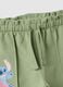 Gr&uuml;ne Paperbag-Hose f&uuml;r M&auml;dchen aus elastischer Baumwolle Regular-Fit_2