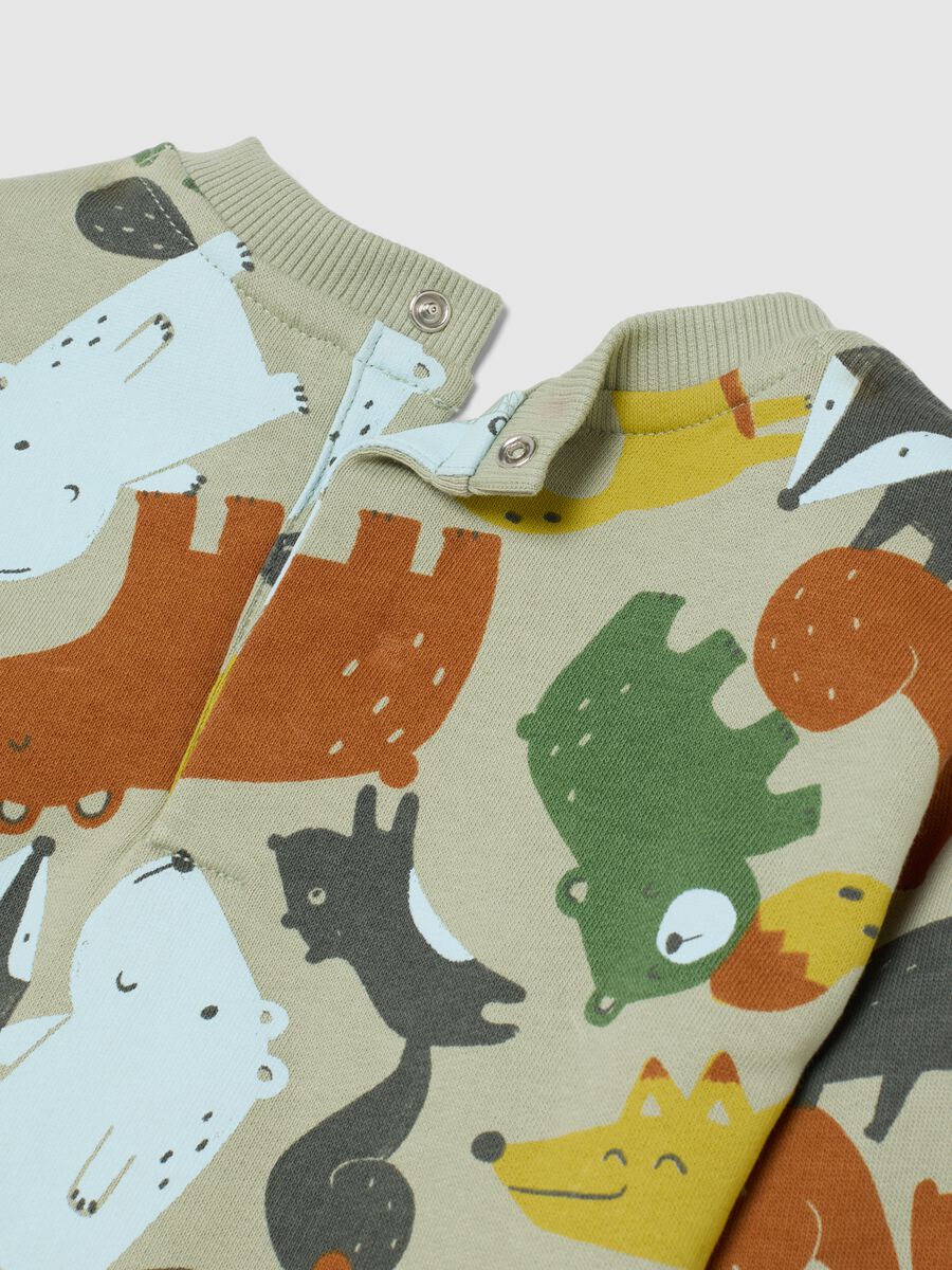 Multicolour cotton sweatshirt and trousers set for boys, regular fit_3