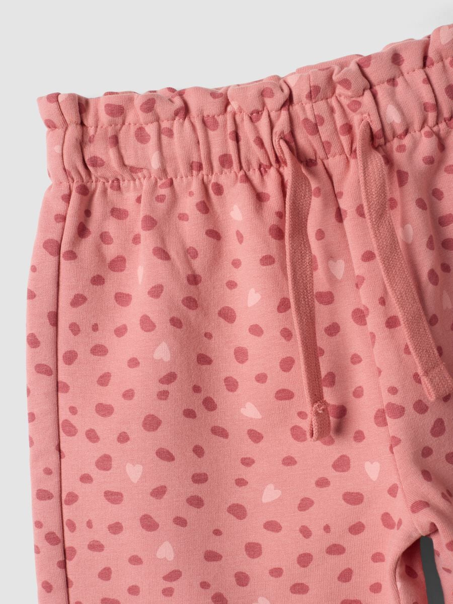 Completo rosa in cotone organico elasticizzato con stampa Carica dei 101_2