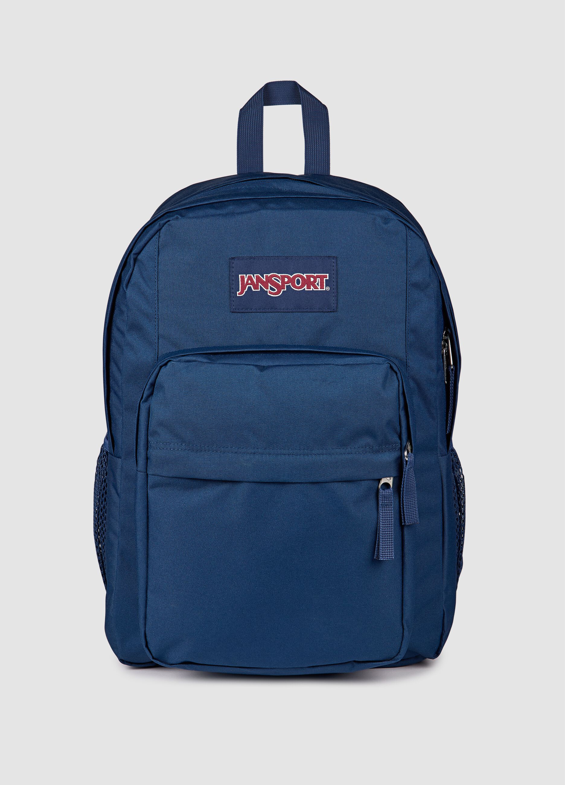 Zaino blu con tasche esterne