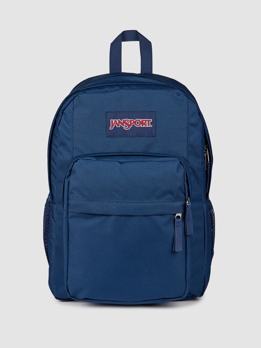 Zaino blu con tasche esterne_0