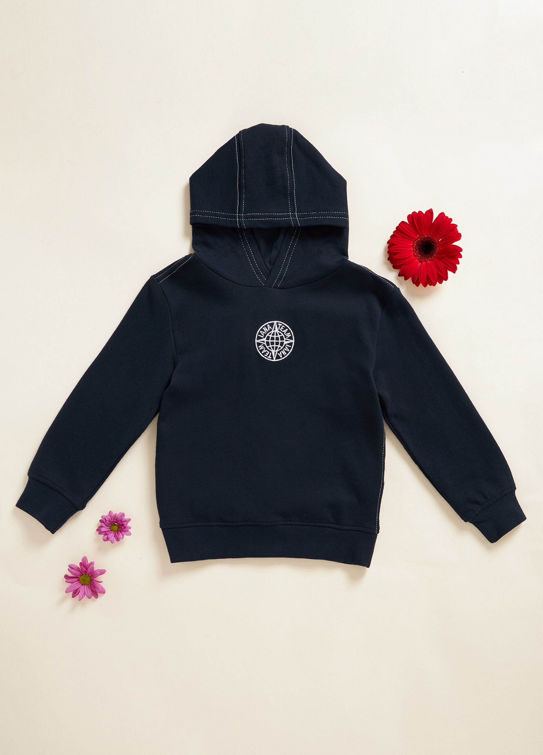 IANA 100% cotton sweatshirt with hood