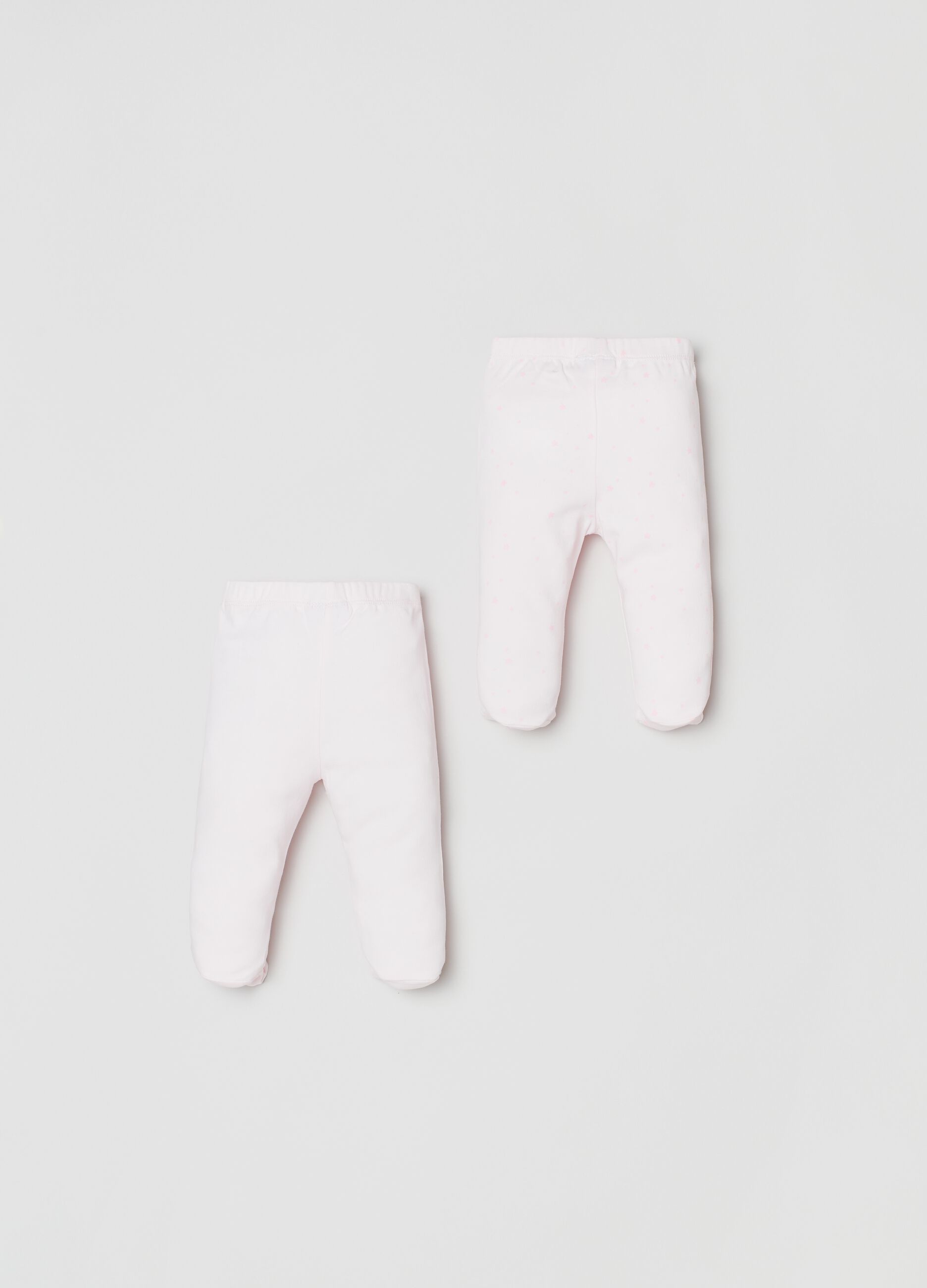 Two-pack cotton baby leggings