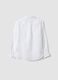 Kids&rsquo; White Pure Linen Oversized Shirt_4