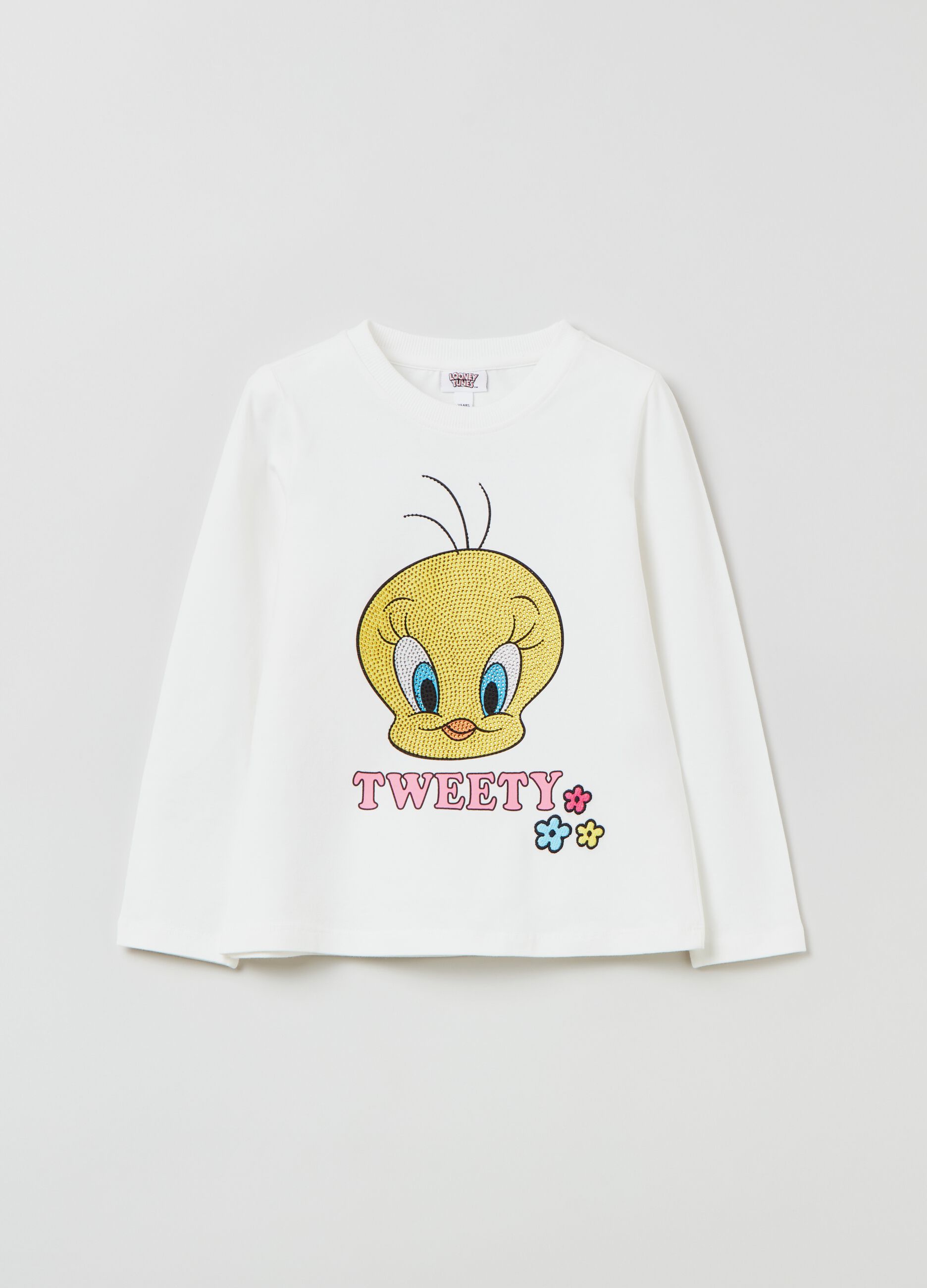 Long-sleeved T-shirt with Tweety print