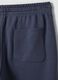 Grey cotton-blend shorts with elasticated waist, regular fit_1
