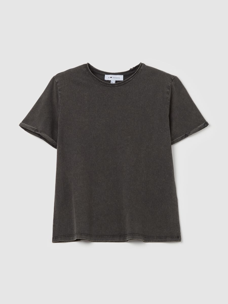 Cotton T-shirt with round neck_4