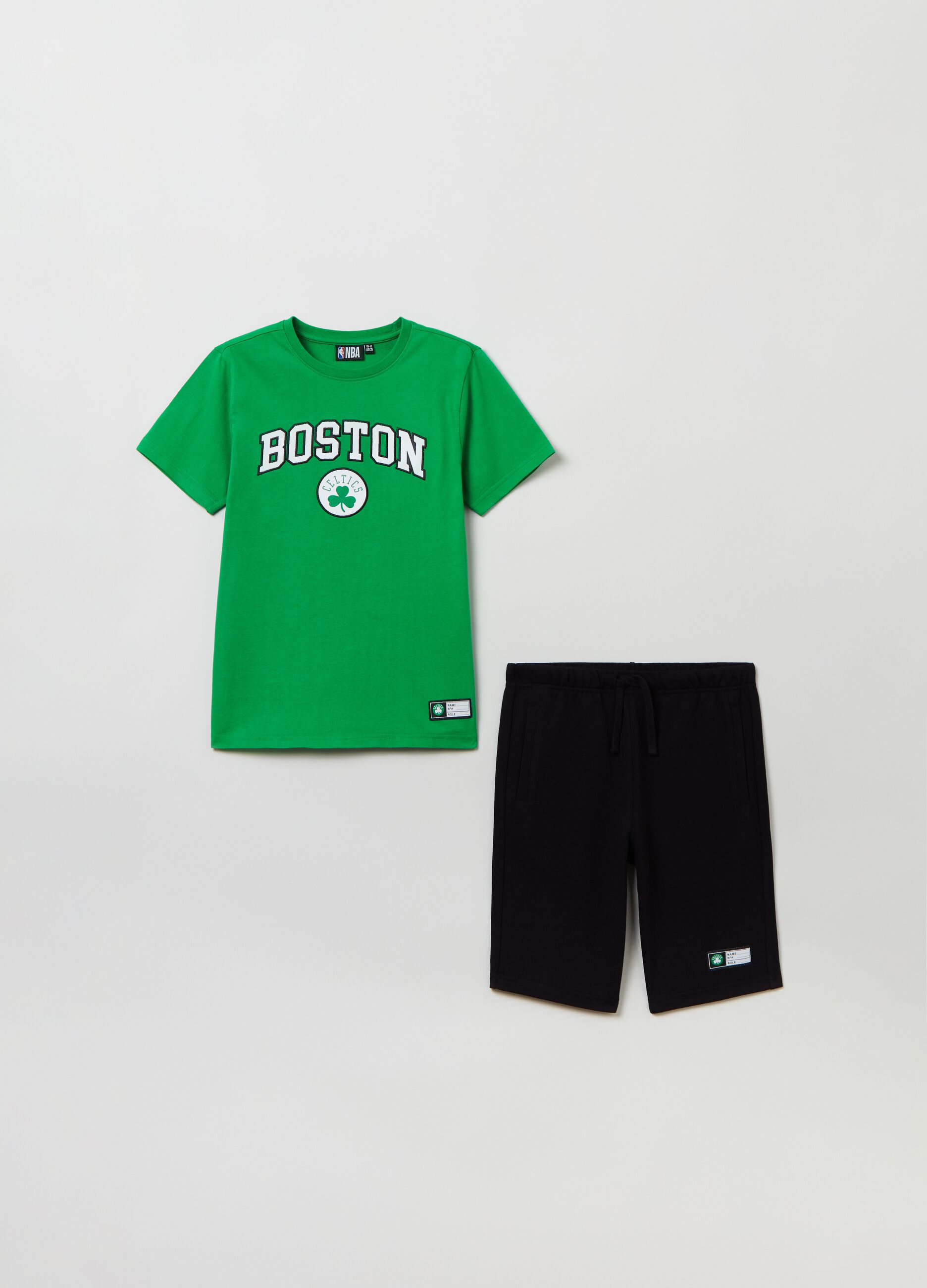 NBA jogging set consisting of T-shirt and shorts in cotton