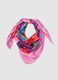 Lightweight Multicolour Scarf with Floral Print_0