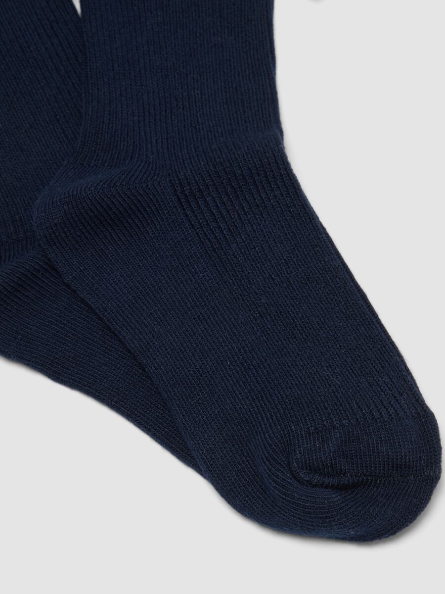 2er-Pack kurze Midi-Socken aus elastischer Bio-Baumwolle mit Schleife_2