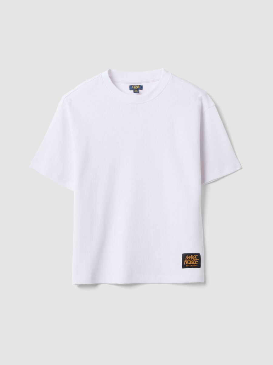 &Lambda;&epsilon;&upsilon;&kappa;ό oversized T-shirt &alpha;&pi;ό 100% &omicron;&rho;&gamma;&alpha;&nu;&iota;&kappa;ό &beta;&alpha;&mu;&beta;ά&kappa;&iota; &mu;&epsilon; &upsilon;&phi;ή &kappa;&eta;&rho;ή&theta;&rho;&alpha;&sigmaf; &gamma;&iota;&alpha; &alpha;&gamma;ό&rho;&iota;_0