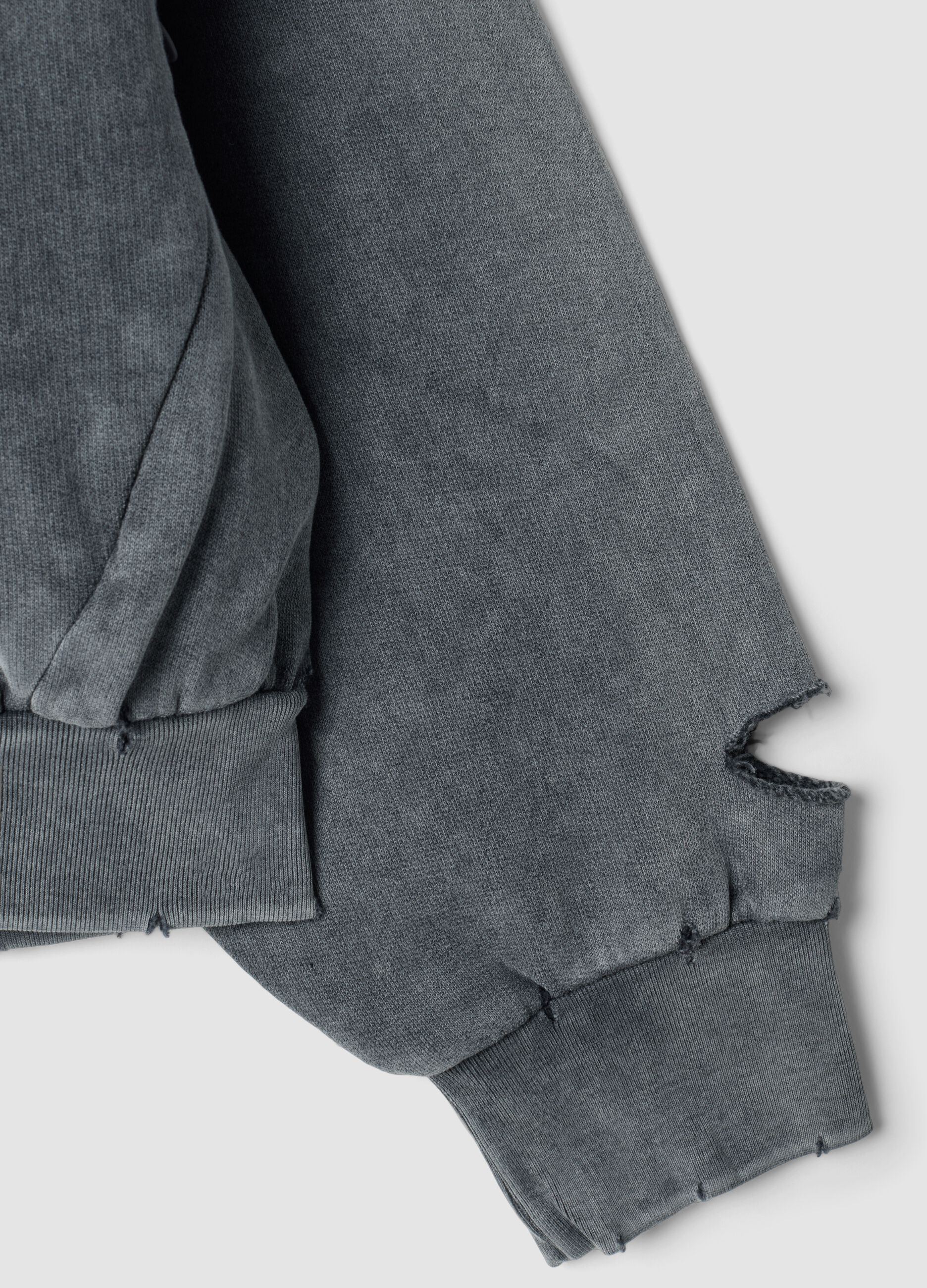 Full-Zip Hoodie Sunfaded Grey