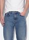 Blaue Denim-Jeans aus reiner Baumwolle im Loose Fit_1