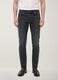 Schwarze Slim-Fit-Jeans aus Stretch-Baumwoll-Denim_2