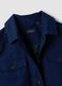 Blue pure cotton regular-fit shacket_1