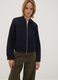 Navy blue regular-fit jacket with zip_2