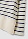 White cotton-stretch top with blue stripes, regular fit_5