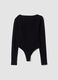 Asymmetrical Bodysuit Black_1