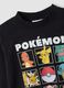 T-shirt preta 100% algod&atilde;o com gola redonda e estampado Pok&eacute;mon_2