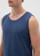 Men's Regular Fit Blue Pure Cotton Vest_2