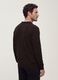 Brown viscose-blend polo with V-neck, regular fit_3