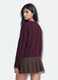 Purple stretch wool crew-neck jumper, oversized fit_2