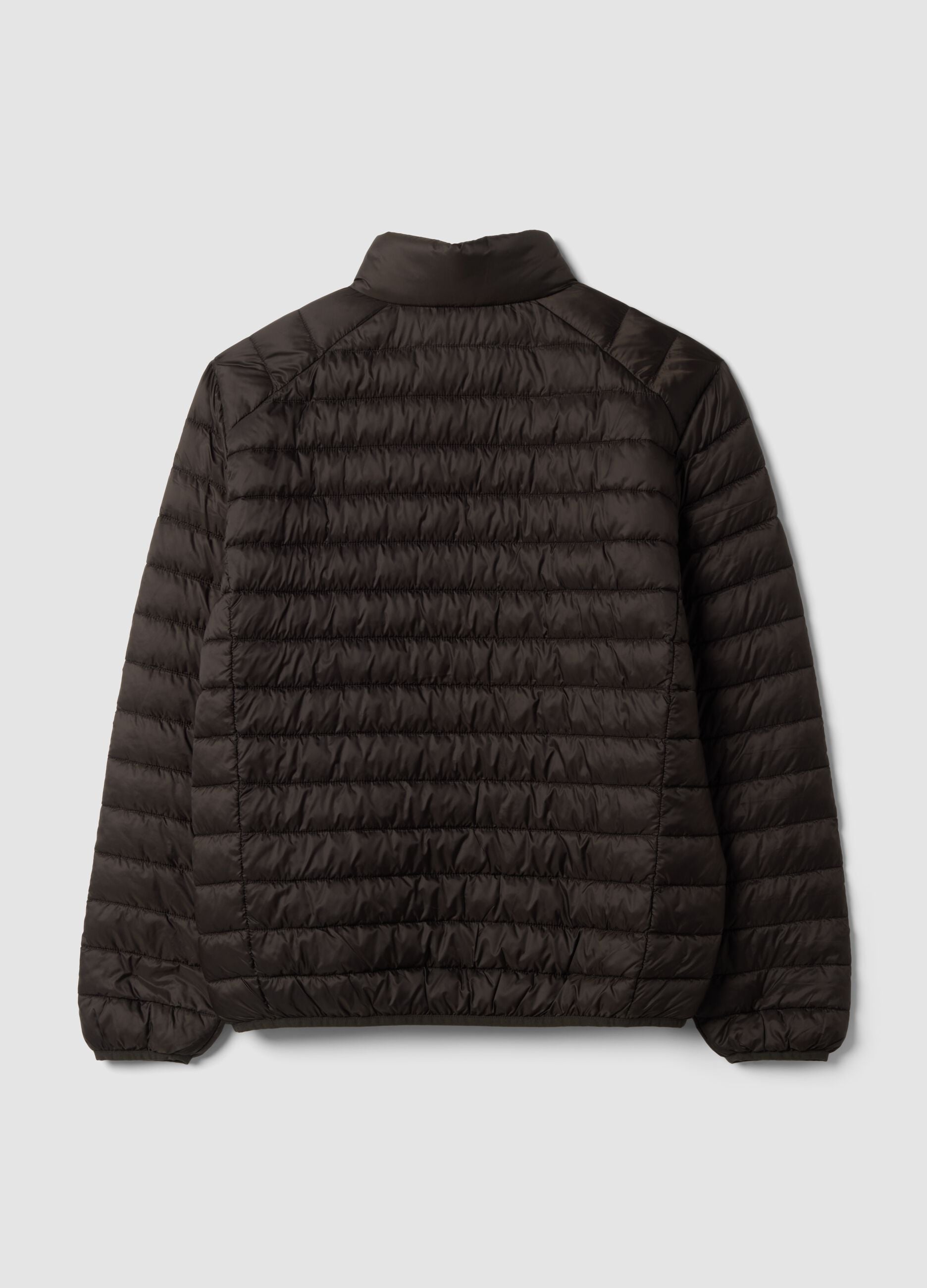 Ultralight Steppjacke in Braun, Regular Fit mit Rei&szlig;verschluss