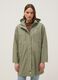 Green waterproof hooded jacket regular fit_0