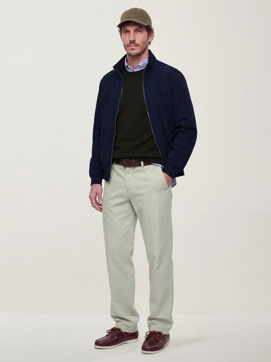 Pantal&oacute;n chino beige de algod&oacute;n puro, corte regular_0