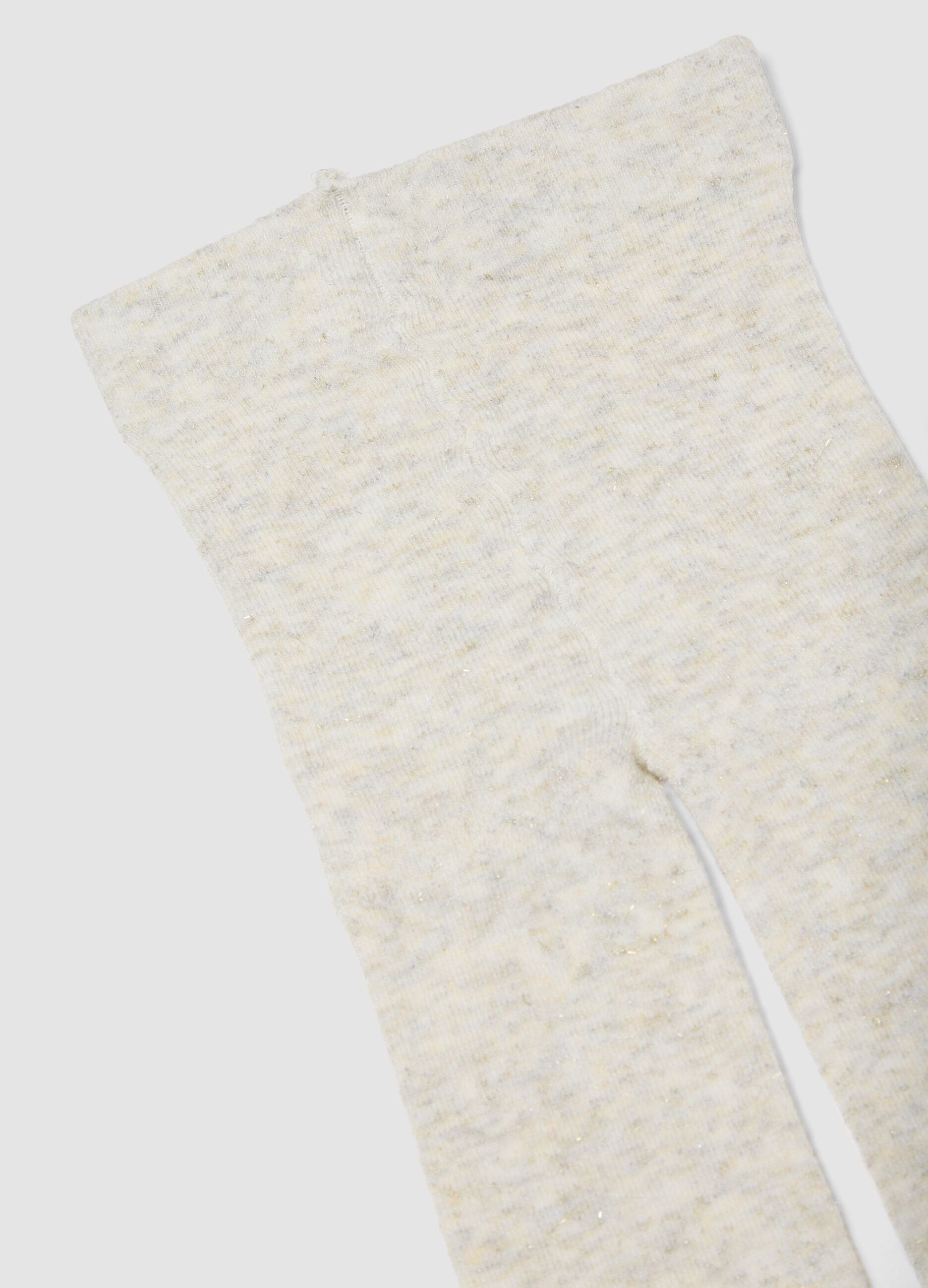 White stretch viscose tights