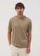 Beiges T-Shirt aus reiner Baumwolle_0