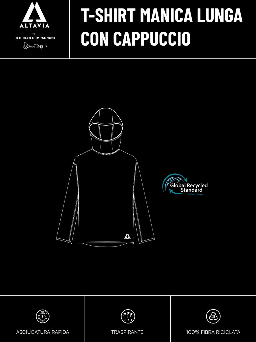 Long Sleeve Hooded T-shirt ALTAVIA WITH DEBORAH COMPAGNONI_9