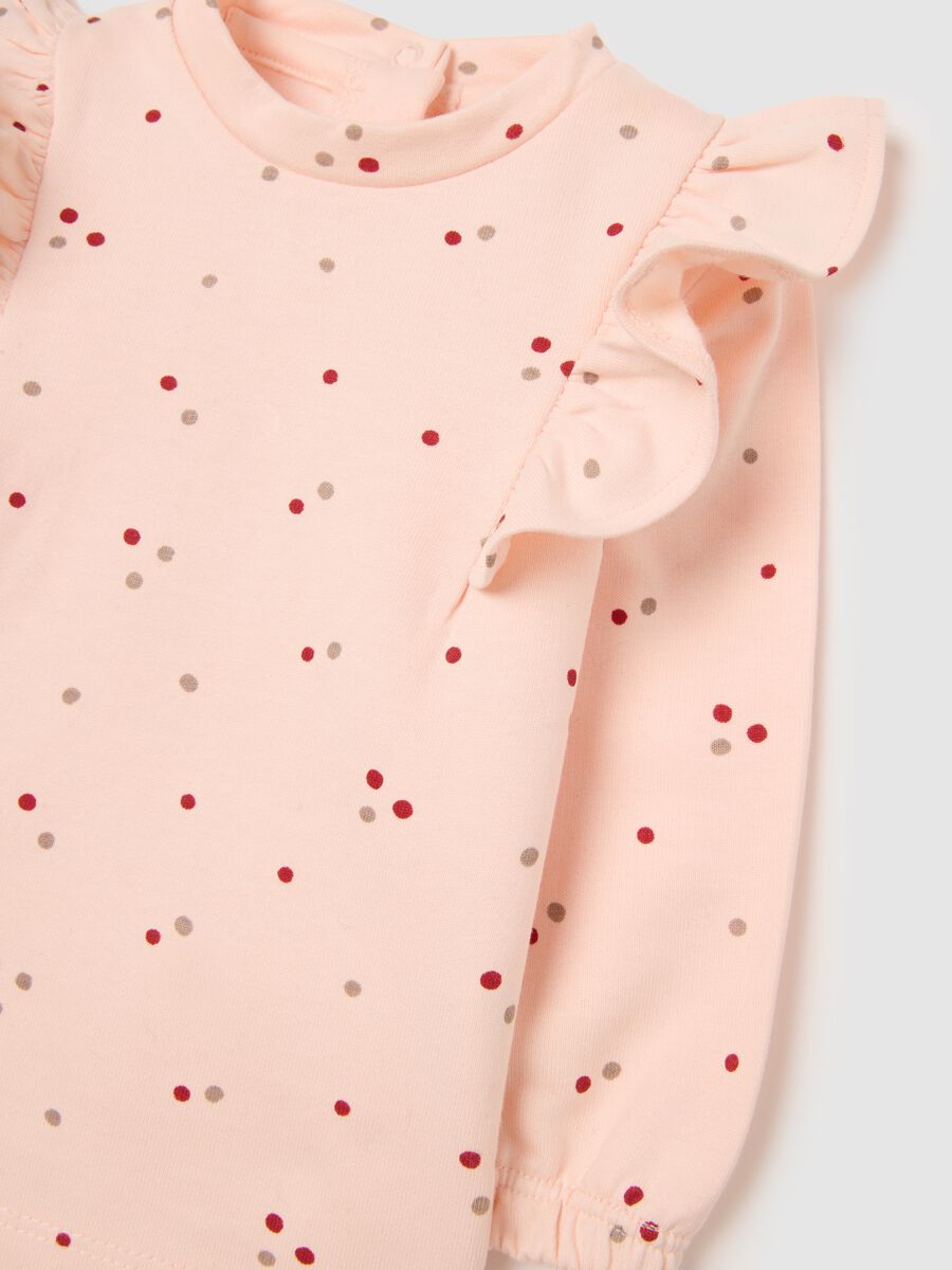 Baby girl set in pure beige cotton_2